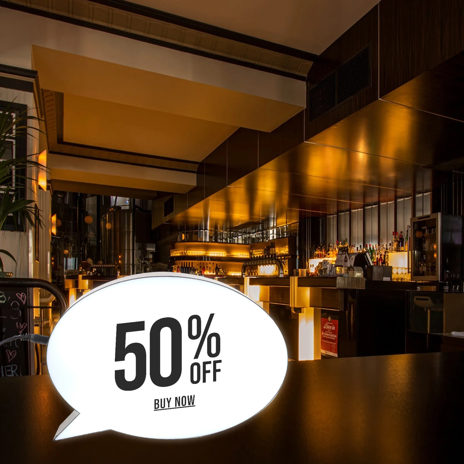 لوحة رسائل مضيئة، لوحة مسح جاف LED، سطح كتابة قابل لإعادة الاستخدام، مثالي لمقتراحات الزفاف وعيد الحب #5