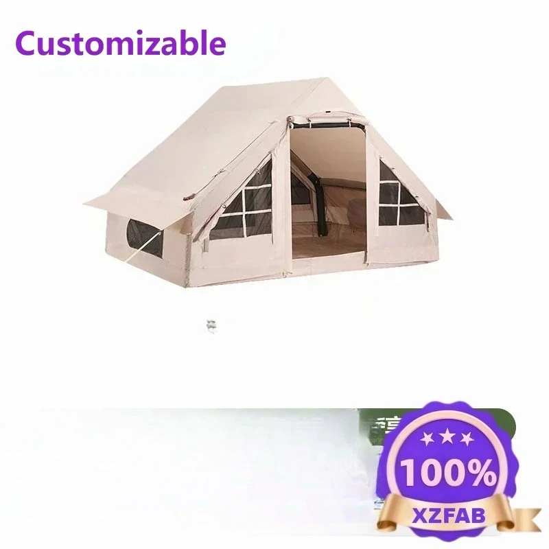 Factory Direct 2026 Outdoor inflatable ridge tent, outdoor camping supplies internet famous sleepable villas, thickened and free