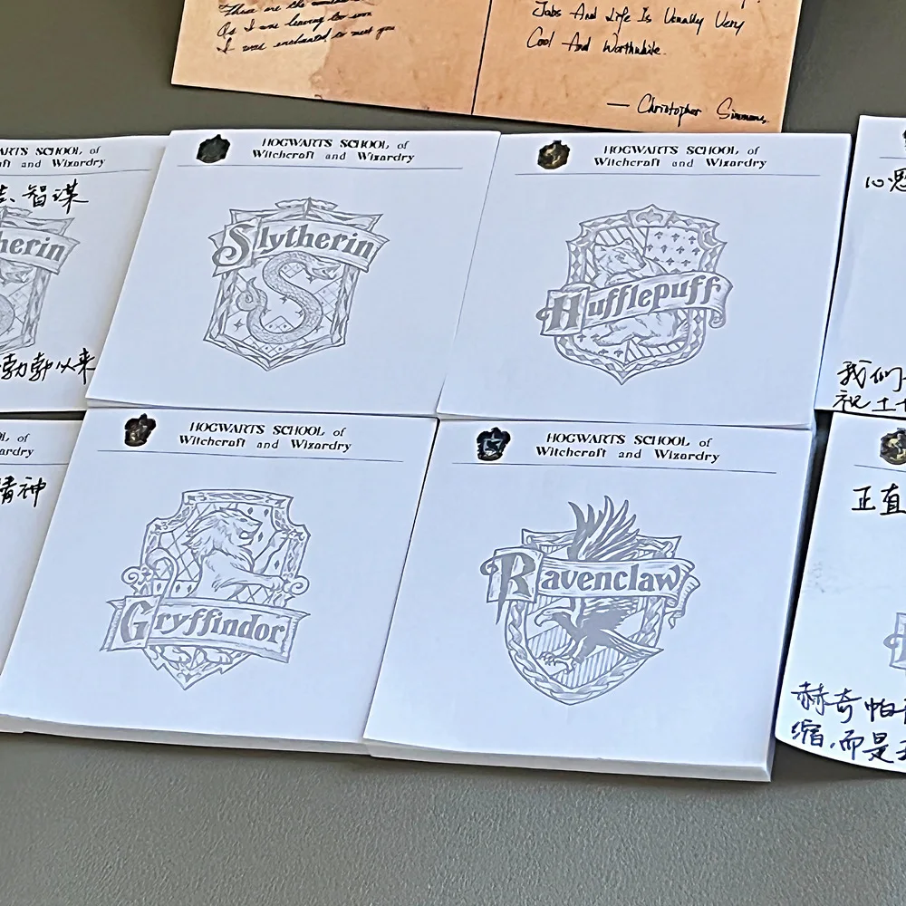 هاري بوتر هوجورتس المفكرة طالب تعلم دفتر ملاحظات اللوازم المكتبية المدرسية جريفندور سليذرين مذكرة الوسادة هدية عيد ميلاد