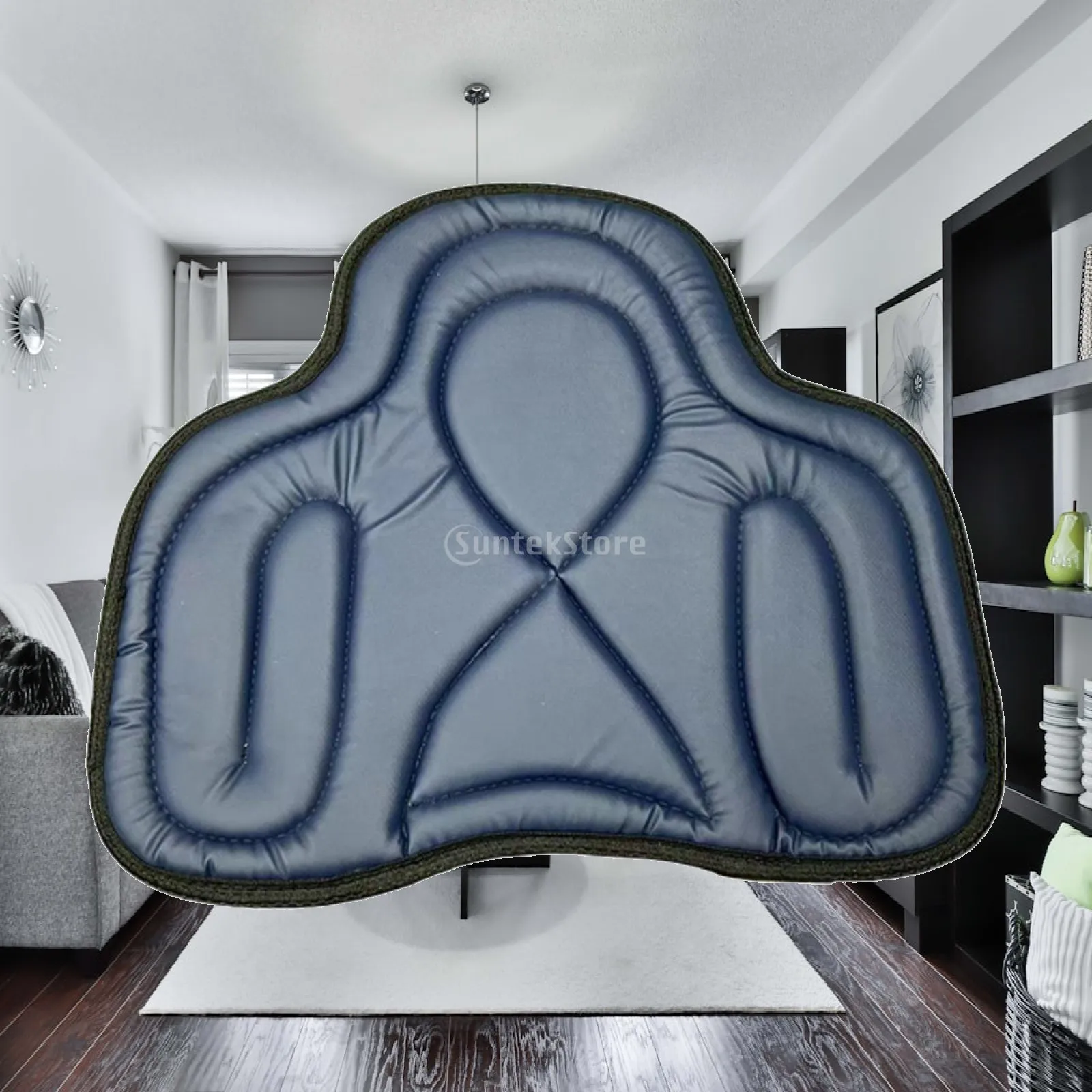 Comfortable Saddle Pad PU Leather Thickened for seat Cushion Shock Absorption Non Slip Western Riding Gear for Horses