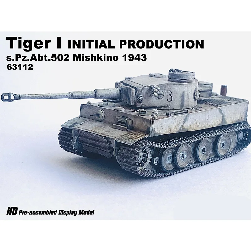 

New Tiger I Tank 1/72 Scale s.Pz.Abt.502 Mishkino February 1943 Rotatable Turret 63112 German Finished Tank Display Model