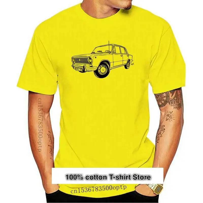 Camiseta con estampado de coche Lada VAZ para hombre, camisa divertida de gran calidad, Rusia, novedad, 2101