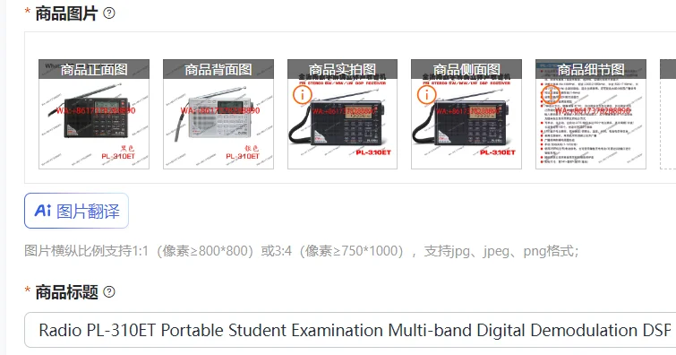 Radio PL-310ET Portable Student Examination Multi-band Digital Demodulation DSP