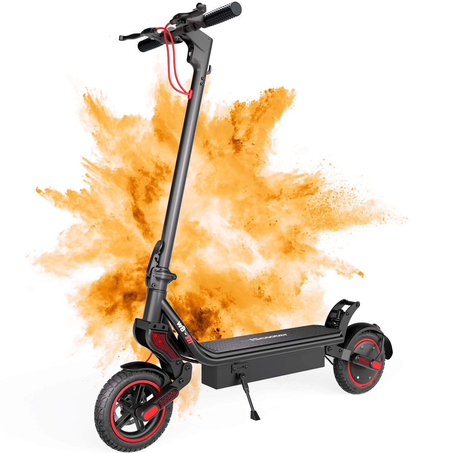 IScooter W8 Elektroroller 750W Motor 48V 14Ah Akku 9,3-Zoll-Reifen 30-40km Reichweite 40km/h Höchstgeschwindigkeit E-Scooter APP-Verbindung