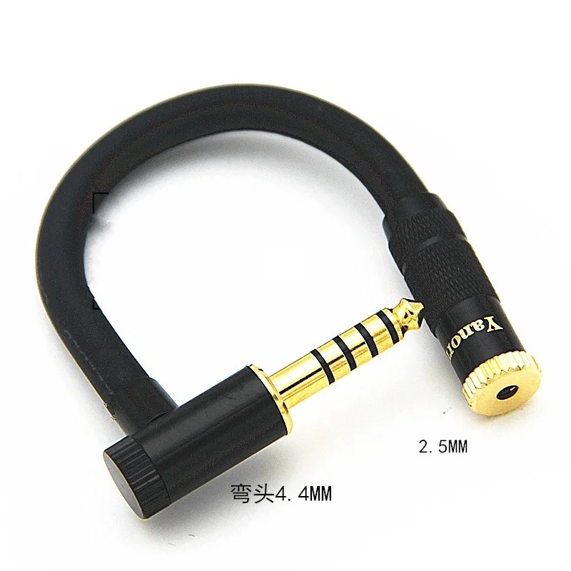 HIFI 밸런스드 헤드폰 어댑터 오디오 케이블, 수-암 각도, XLR 4 핀, 4.4-3.5mm, 2.5mm, 6.35mm, 4.4mm