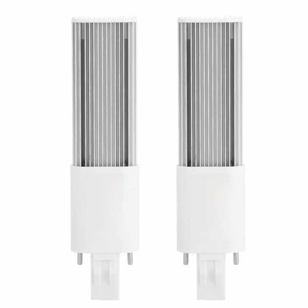 2 Pack Long Lifespan G23/GX23 LED Bulb 4W AC 85-265V LED Tube Bulb CRI 80+ 400LM LED Tube Light Display Lighting