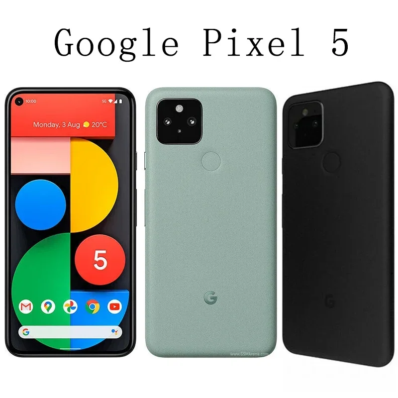 هاتف Google Pixel 5 5G الأصلي غير مقفول 6.0 بوصة Snapdragon 765G ثماني النواة 8 جيجابايت + 128 جيجابايت ROM NFC eSim 12.2 ميجابكسل و16 ميجابكسل NFC eSIM