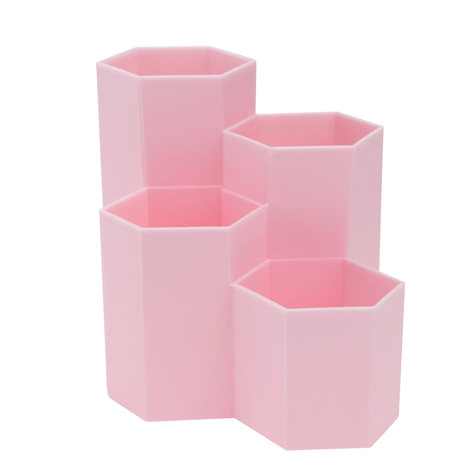 Hexagonal Pen Holder Penholder Grid 155X117CM Makeup Tools Container Office Supplies Pink Pencil Pot Storage Student