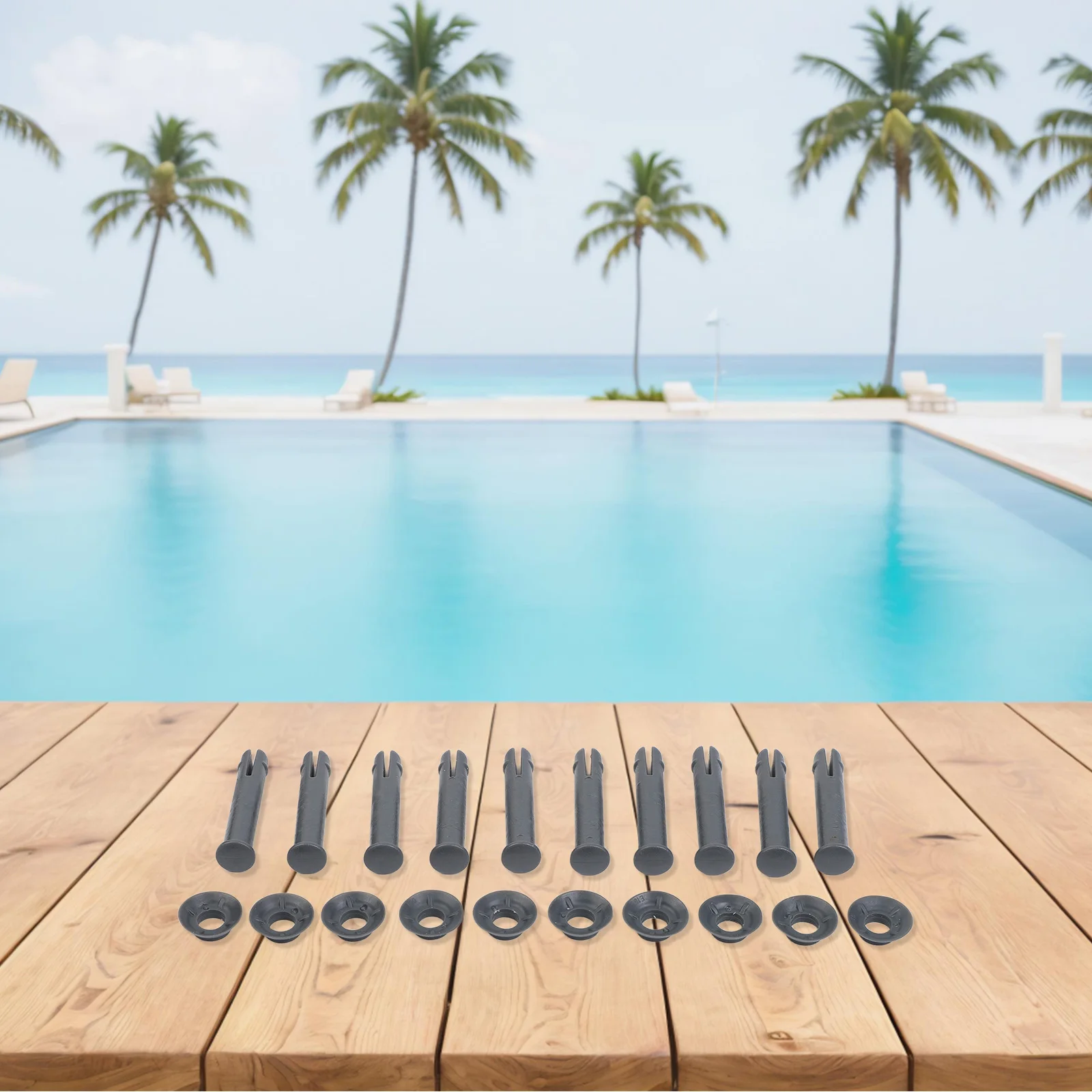 60mm Long Replacement Pin & Gasket Set for ProforFor Steel Pools Designed for Easy Installation and Compatibility