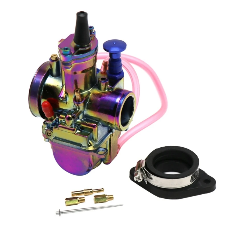 Motorcycle Carburetor with Power Jet 21 24 26 28 30 32 34mm for 50-350cc ATV