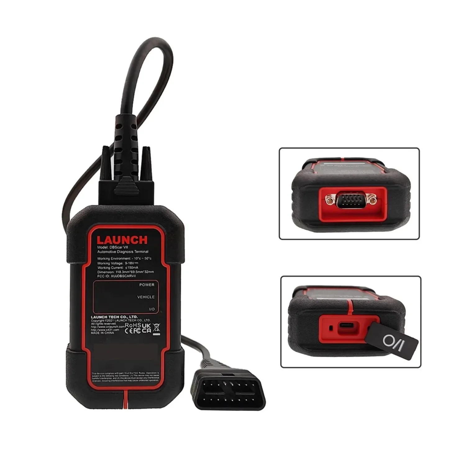 Newest Launch DBScar7 DBScar VII Adapters Bluetooth Support CANFD DOIP Protocol Launch X431 OBD2 Scanner Car Diagnostic Tools