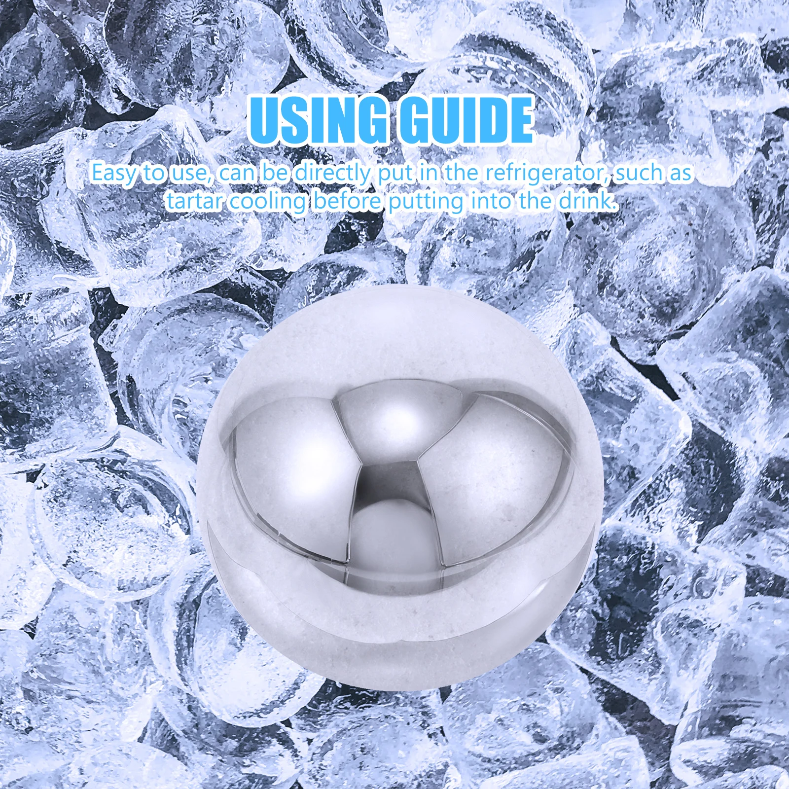 

1Set Stainless Steel Cooling Balls Reusable Chill Spheres for Iced Coffee Tea Wine Non-Melting Metal Drink Stones