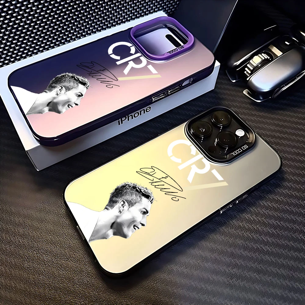 Football Star CR7 Phone Case For iPhone 16 15 14 13 12 11 mini Pro Max X XR XSMAX 8 7 Plus Anti Fall Matte Back Cover - náhled 5