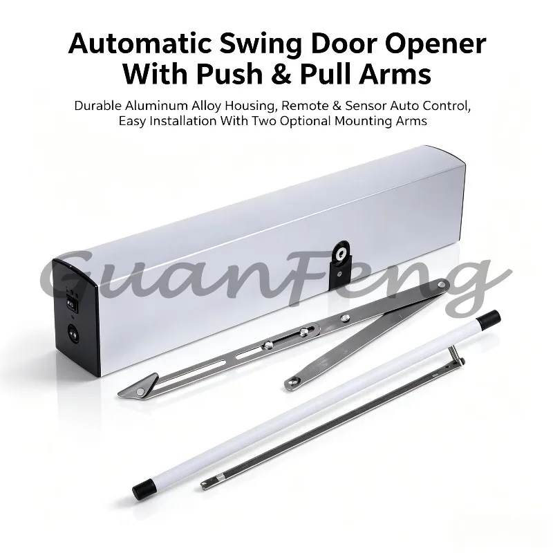 SW500 Automatic Swing Door Operator, 350KG Heavy Duty Electric Door Opener for Commercial and Residential Use