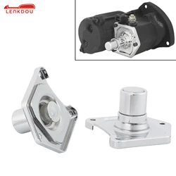 Solenoid Cover Push Button Starter CNC Chrome Black For Harley Big Twin Dyna Sportster XL Touring Road King Street Glide 91-17