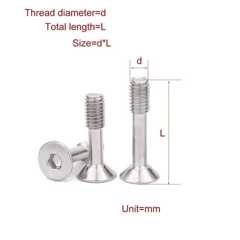 

Hexagon Socket Countersunk screw 304 Stainless Steel 7991 Standard M2.5 M3 M4 M5 M6 M8