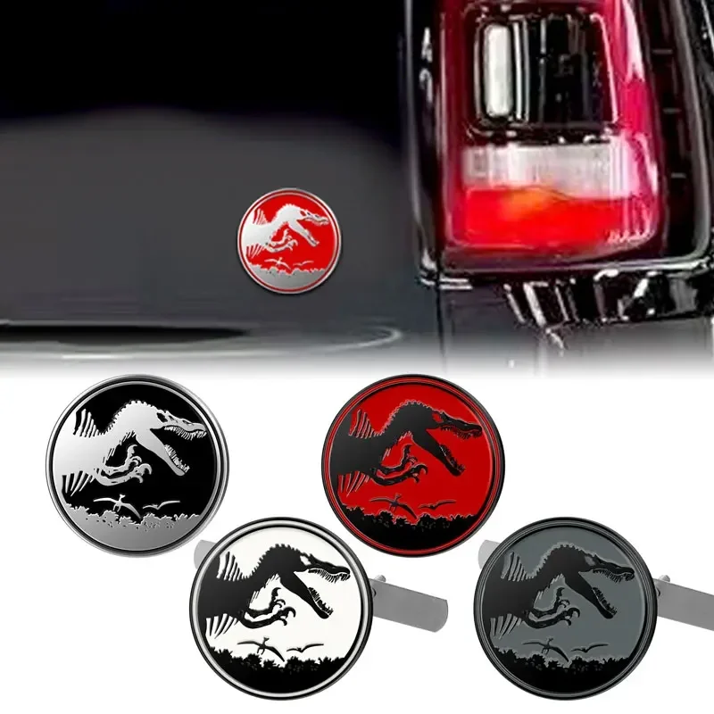 OK 3D Metal Jurassic Dinosaur Car Front Grill Emblem Sticker Fit For Ram Charger Caliber Journey Exterior Accessories