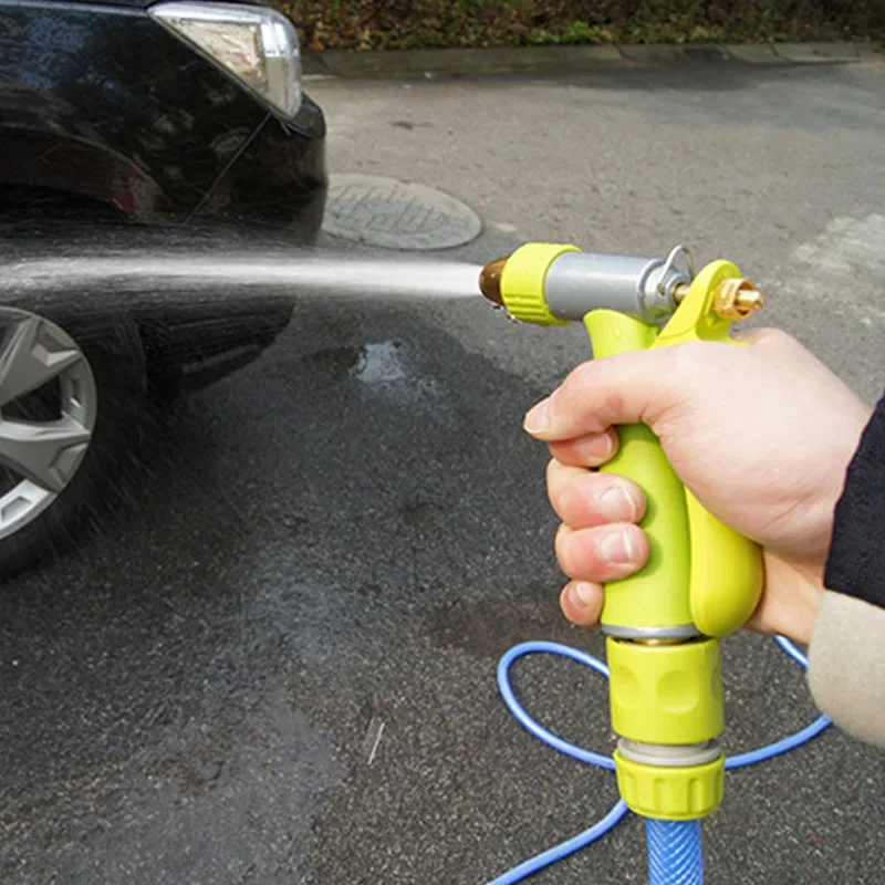 Adjustable Soft Grip Garden High Pressure Water Gun Sprinkler Nozzle Garden Hose Suitable For Watering And Car Cleaning Tool