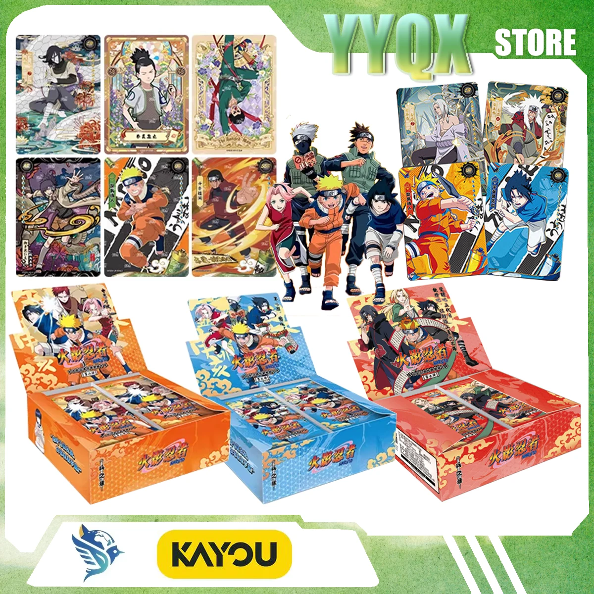 

KAYOU 2026 Новый Наруто ‌ Коллекционные карточки Наруто Узумаки, сувениры, фигурки из мультфильмов и аниме, подарки-сюрпризы