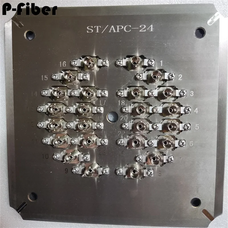 

Fiber optic grinding disc ST APC connector 24 ports for four corner pressurized stainless steel disc SFP 550 jumper