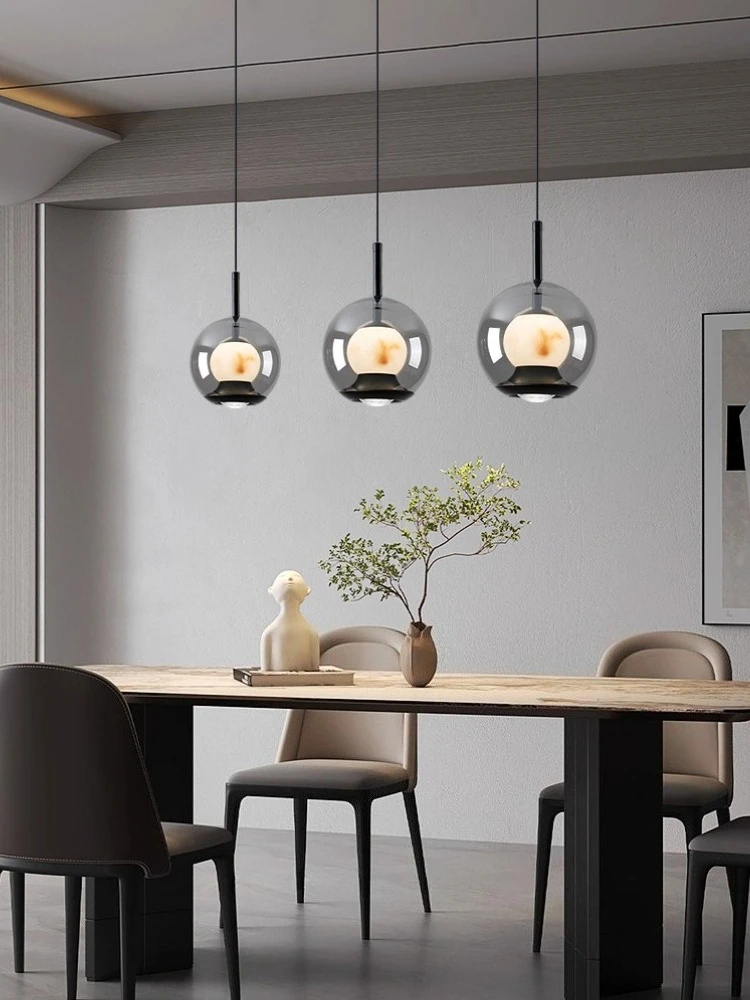 

Bedroom bedside pendant light Italian minimalist personalized bar counter dining table window hanging line lighting fixtures