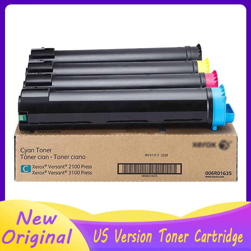 Оригинальный тонер-картридж для США для Xerox Versant 2100 3100, пресс 006R01634 006R01635 006R01636 006R01637