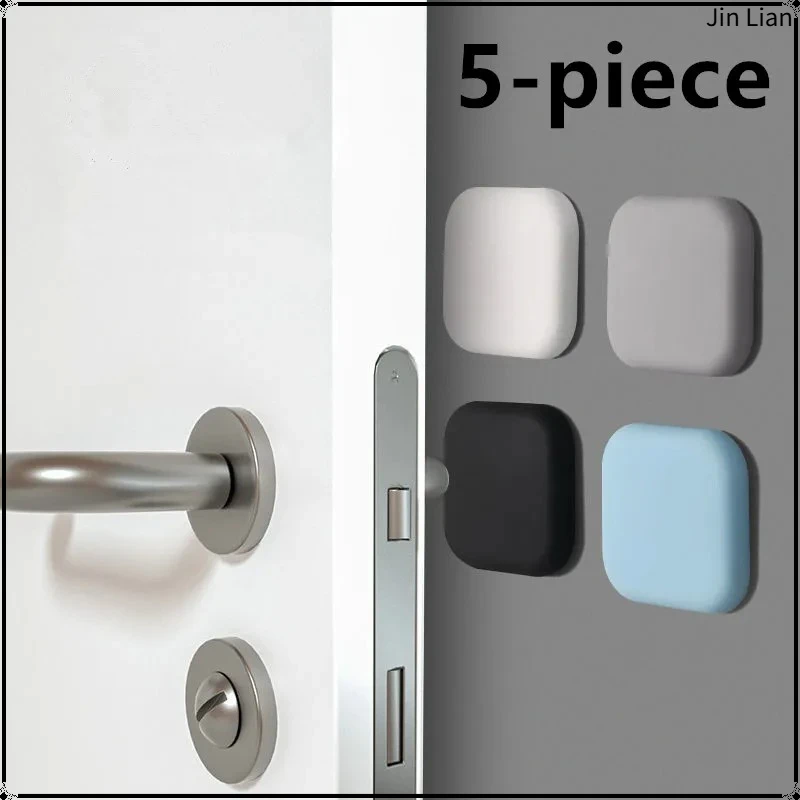 5 Pcs Silicone Stopper Door Mute Stickers Deurstopper Protection Porte Pad Door Stopper Silicon Rubber Hardware Bumper Wall Mat