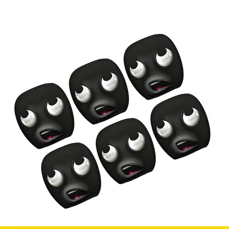 SZCH Googly Eye Car Headrest Covers Funny Cartoon Designs Auto Headrest Protectors