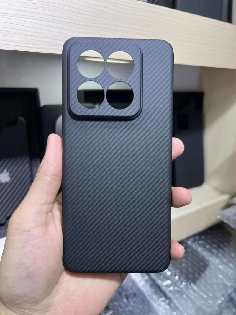 Carbon Fiber Case for Xiaomi 14 600D Case Ultrathin Real Carbon Fiber Aramid Fiber Phone Protective Cover Phone Shell