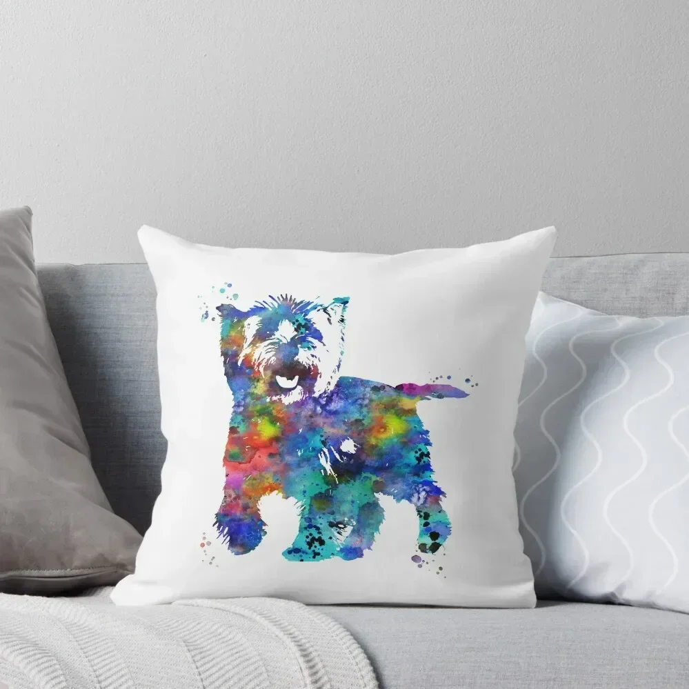 Cairn Terrier, watercolor Cairn Terrier Throw Pillow ornamental pillows Sofa Covers For Living Room christmas pillowcases pillow