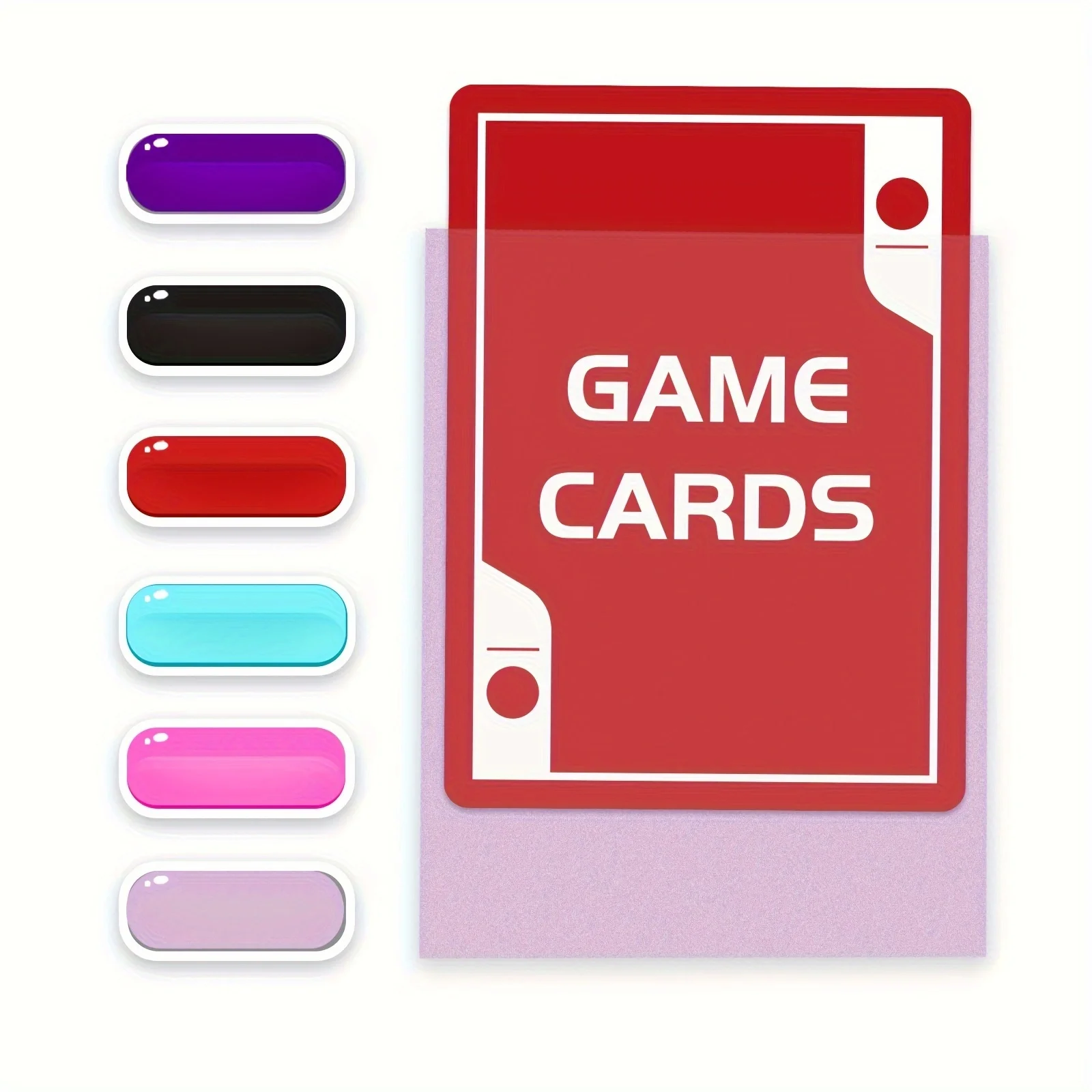 50/100 Stück Kartenhüllen für TCG, matte Kartenhüllen für Standard-Sammelkarten, kompatibel mit Magic, Yu-Gi-Oh! und CCG-Karten. – Detail 1