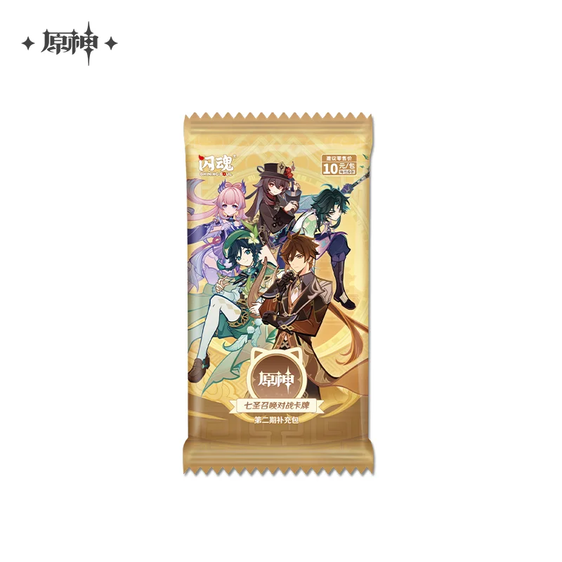 بطاقات المعركة الأصلية Genshin Impact Genius Invocation TCG - مقتنيات شخصيات Hu Tao & Raiden Shogun هدية مثالية