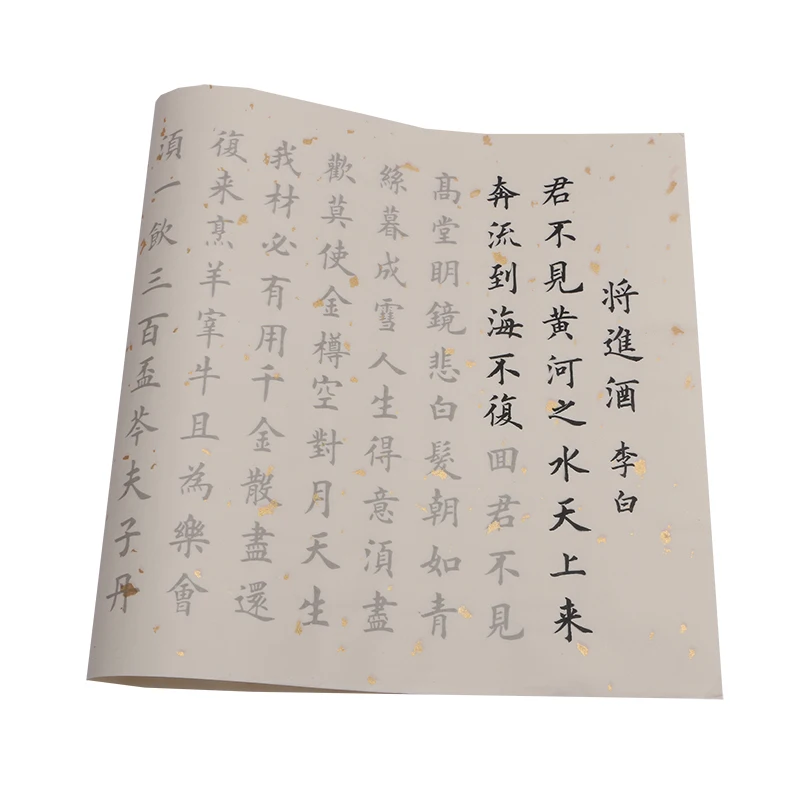 

Li Bai Classic Poem Calligraphy Copybook Small Regular Script Brush Copybook Printed Rice Paper Copybooks for Beginners Quaderno