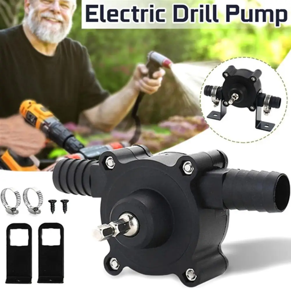 

Portable Electric Drill Pump - Mini Hand Self-priming Liquid Transfer Pumps For Oil, Fluids Waterhome Garden Outdoor L0k9