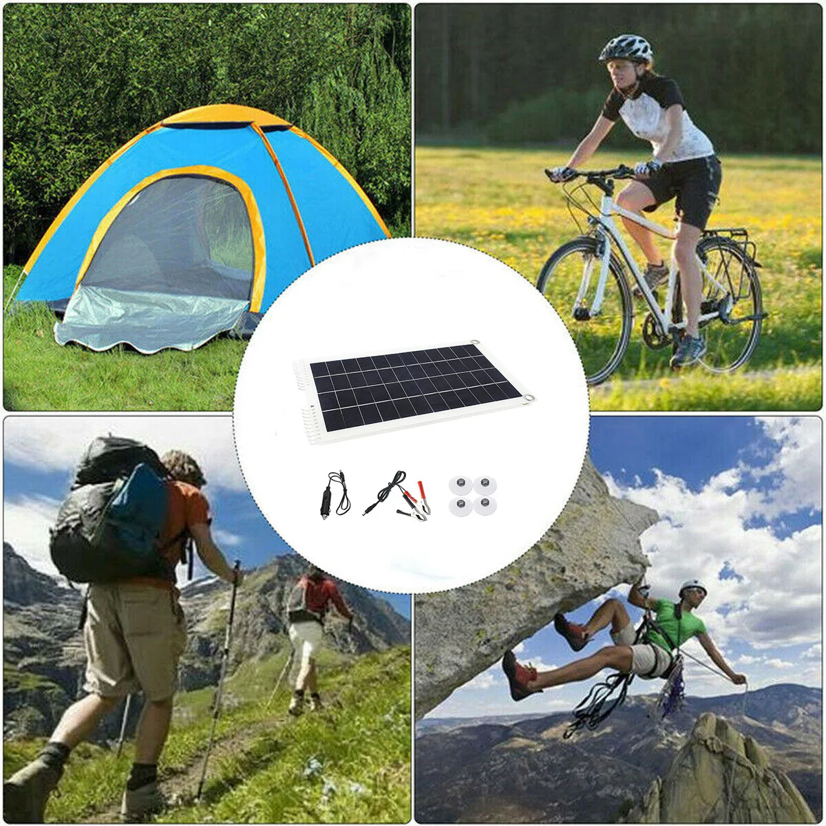 

Solar Panel Foldable Portable Car Solar Panel Outdoor Power Energer Photovoltaic Module 30W Solar Panel For Camping Power Bank