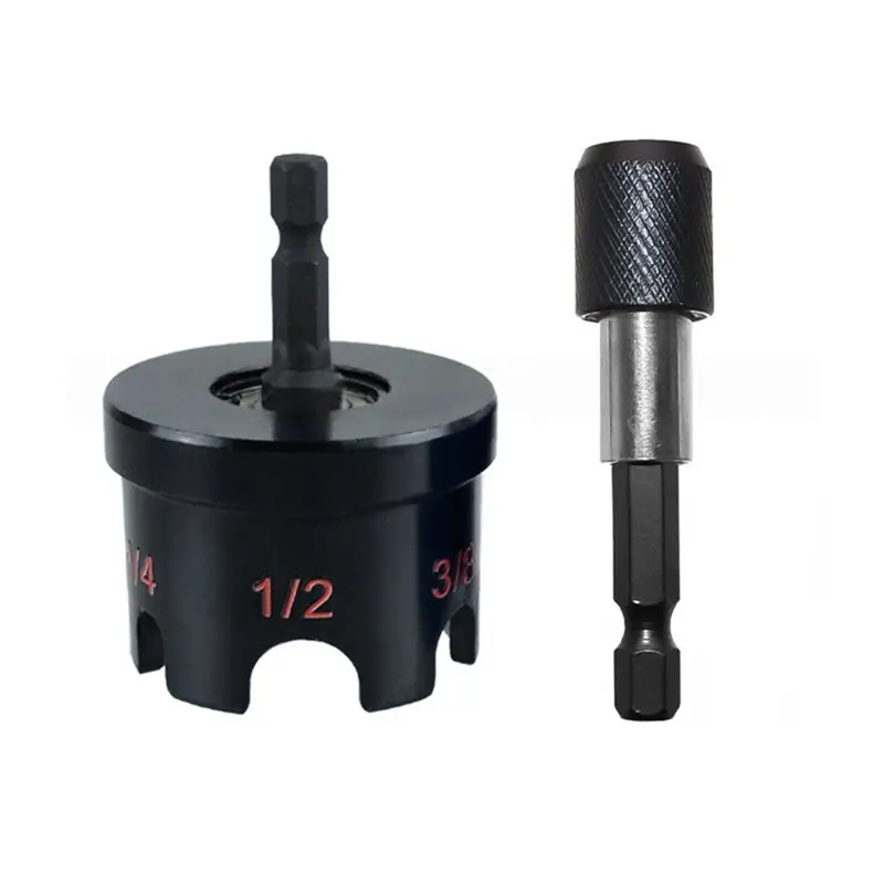 

YLS-Manual Tools Accessory Set Nut Zipper Drill Attachment Nuts With Ease For 1/4", 3/8", 1/2" Power Tools