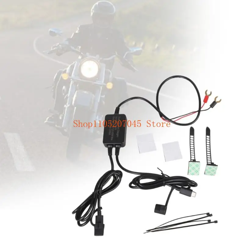 37cd Waterproof 60W PD3.0 Charging Adapter Double Type C For Motorcycle Bike Phone And Devices