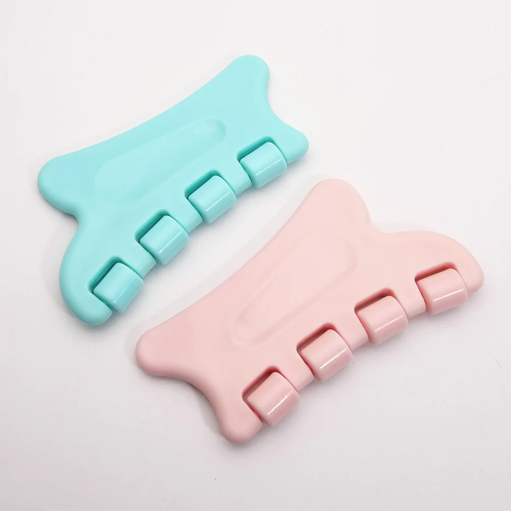 

Blue Multifunctional Scraping Board Natural Massaging Tool for Body Health Facial Neck Shoulder Foot Back Relaxation Gift