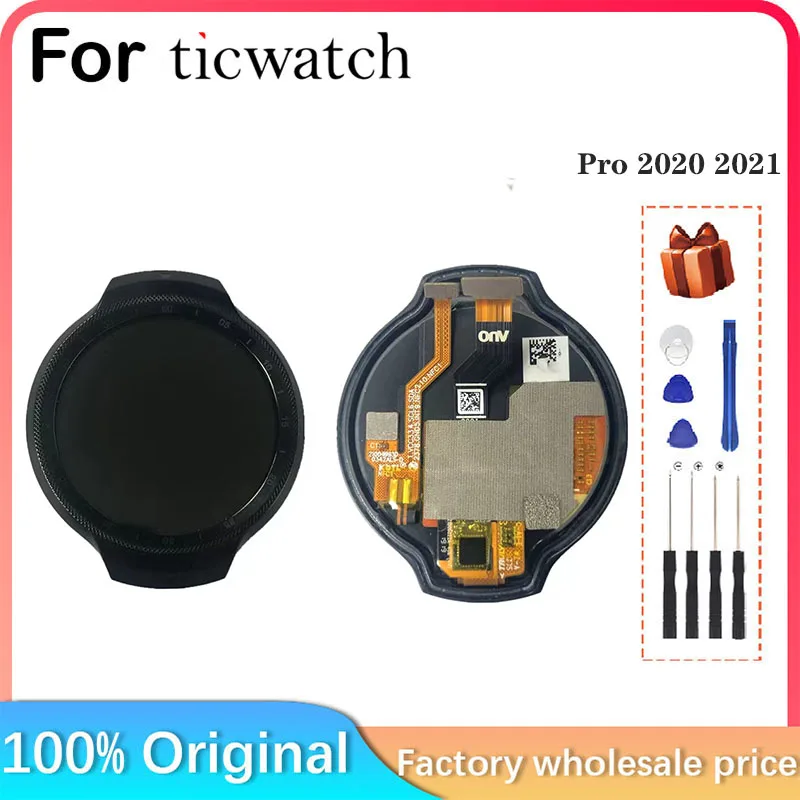 Для смарт-часов Ticwatch Pro 2020 2021, цифровой преобразователь для смарт-часов Ticwatch Pro 2020 2021 AMOLED, ЖК-дисплей