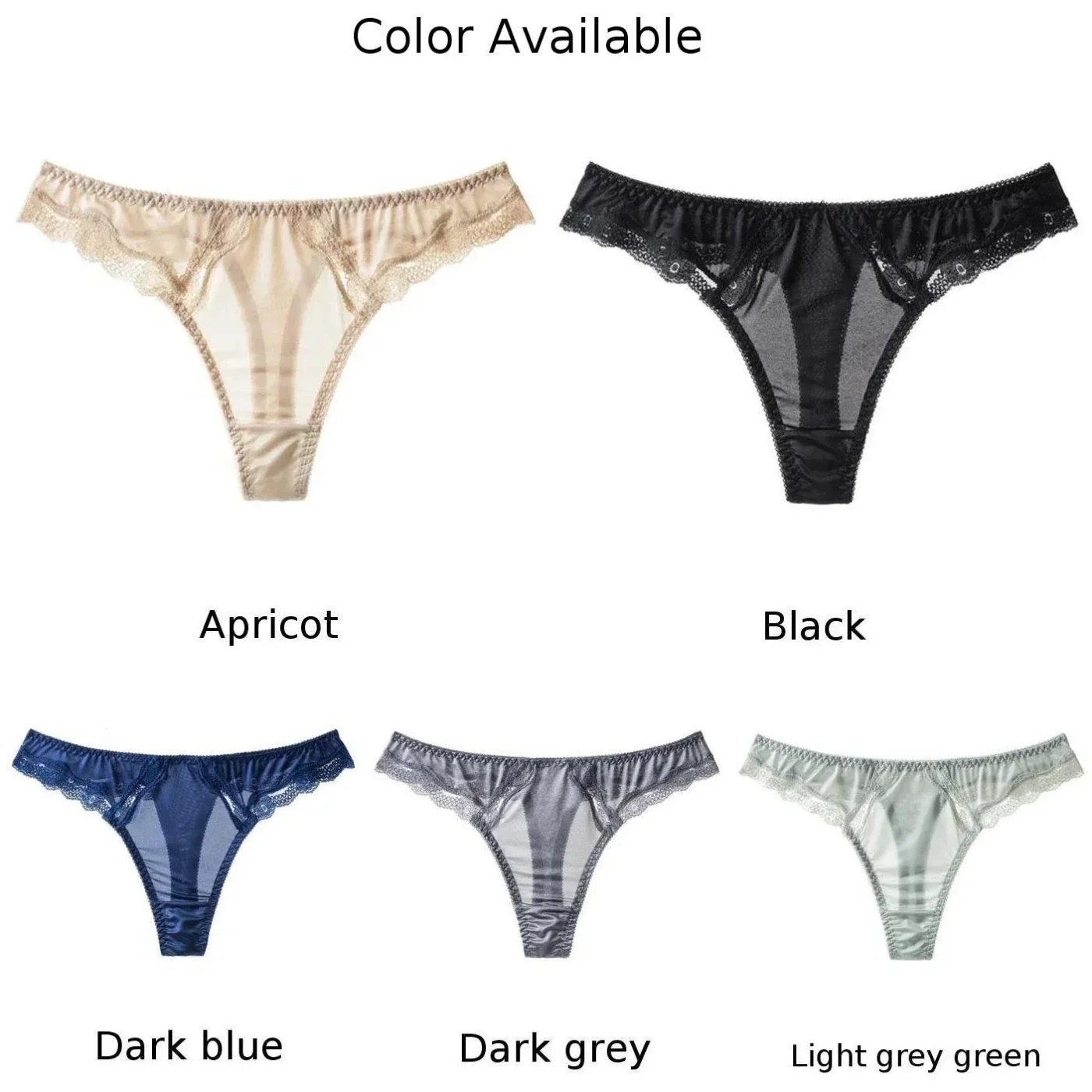 T-Pants lucidi Ice Silk Lace Women Sexy Lingerie Peach Butt Yoga Fitness slip