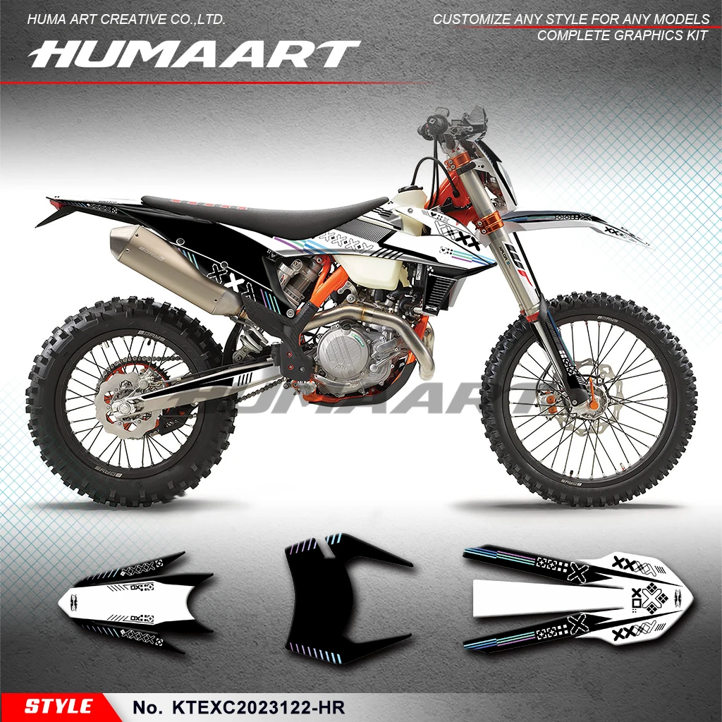 

Виниловая графика для мотоцикла HUMAART для KTM EXC F XCW XCF-W 150-500 2019 2020 2021 2022, KTEXC2023122-HR