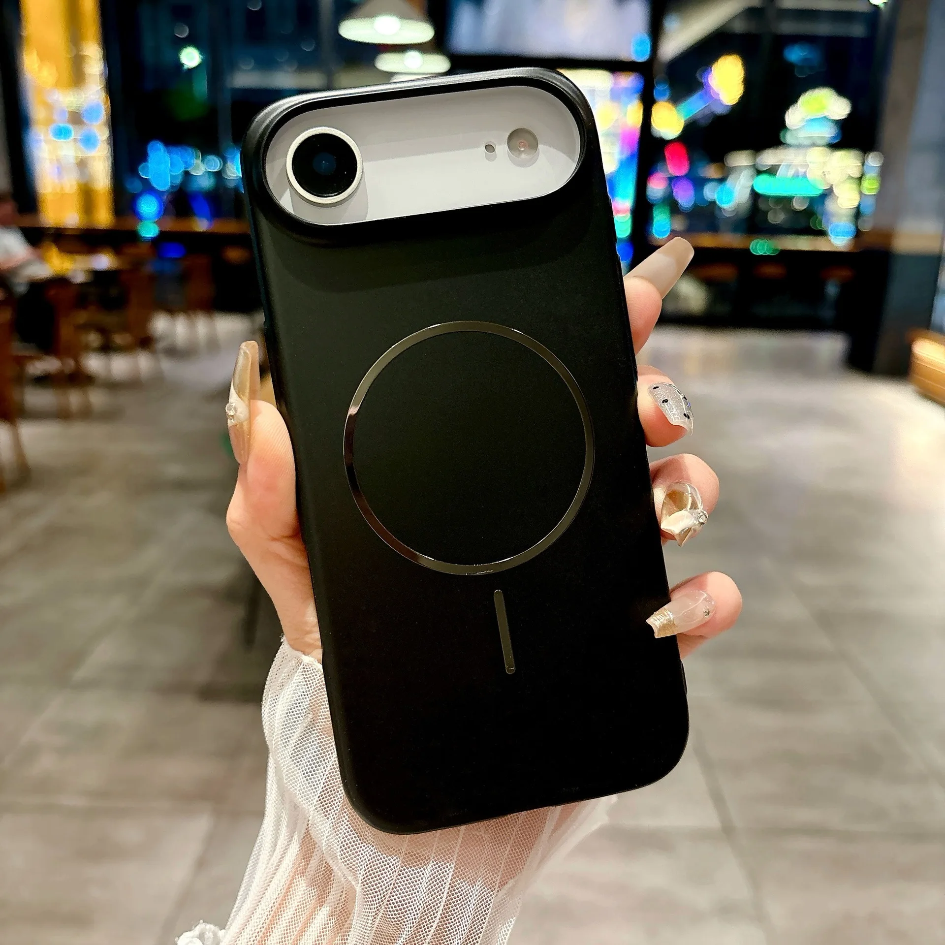 Heiße Verkäufe Magnetische Dünne Matte Telefon Fall für IPhone 17 Air 16 15 14 Plus 13 12 Pro Max stoßfest Metallic Harte PC Schützen Abdeckung