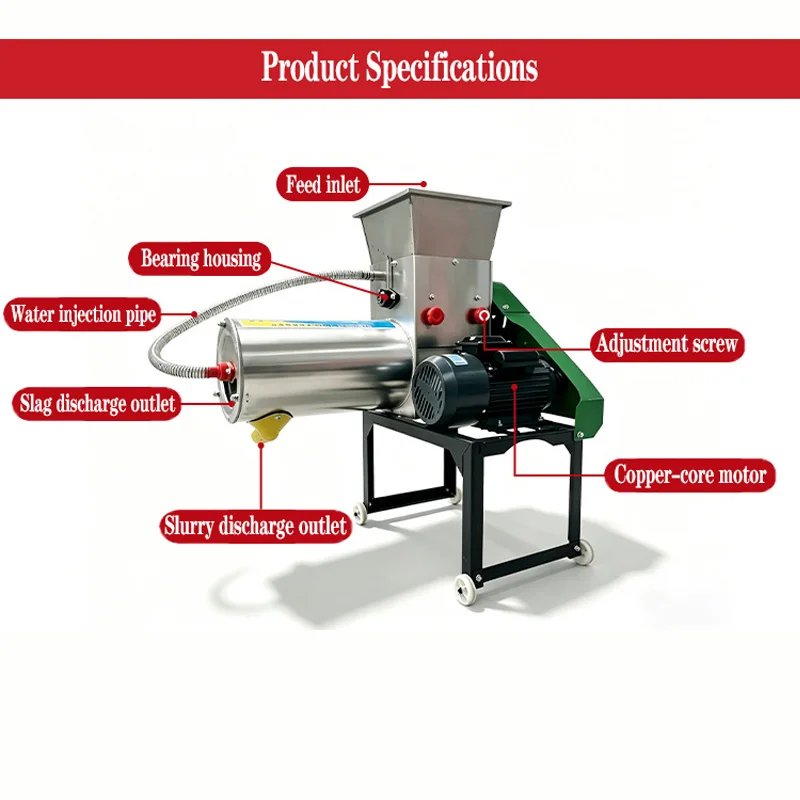 Potato residue separator, sweet potato mill, kudzu root and potato starch separator
