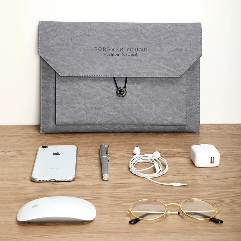 PU Leather Men's Document Bag A4 Office Bags For Documents File Storage Briefcase Men Portable Business Bag LOGO Custom Service