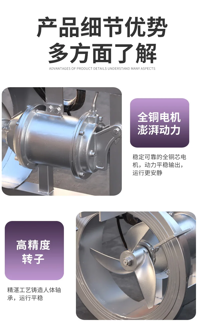 Sedimentation sludge return pump mixed liquid nitrification liquid return pump 304 stainless steel submersible sludge return