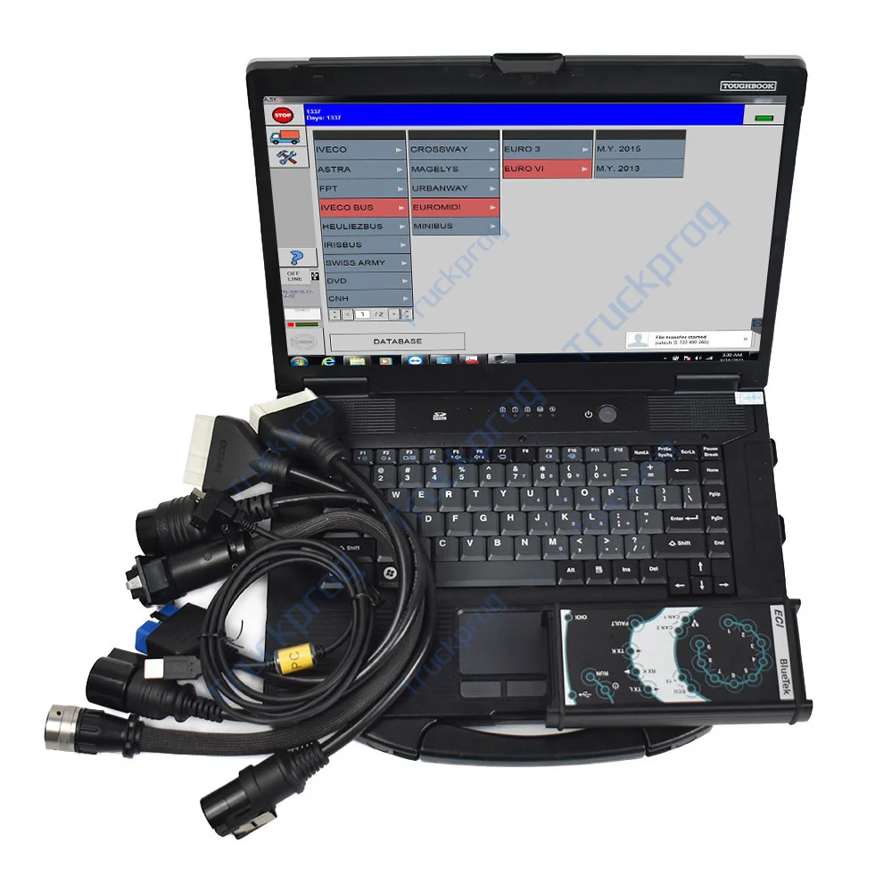 CF53 Laptop ELTRAC EASY for IVECO Model ECI 6-32 VDC diagnostic scanner tool ECI diagnostic interface Truck Diagnostic Scanner