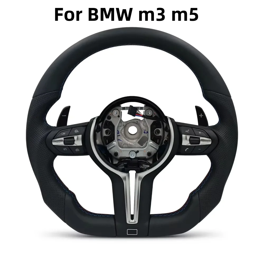 

Upgrade Leather Sports Steering Wheel For BMW F30 F20 F48 M3 F80 F25 E87 E90 E87 X5 E70 F01 F10