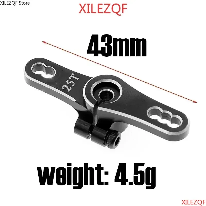 XILEZQF Aluminum Servo Horn 25T Steering Arms Double Head Replacement for Futaba Savox Servo HSP HD Xcore Remote Control Car
