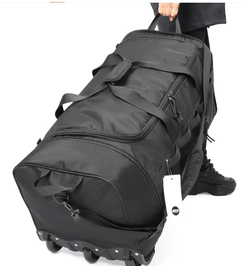 Large Capacity Travel trolley bags 28 inch carry on hand Rolling duffel Luggage bag 90L wheeled Bag Home moving bags with wheels