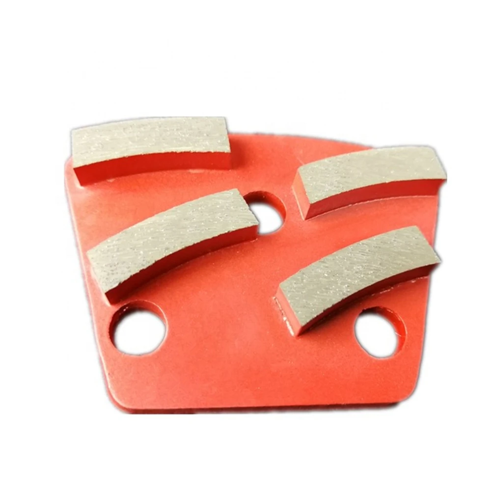 ASL07 Diamond Metal Bond Grinding Shoes Long Grinding Life ASL Concrete Polishing Disc with Four Segments Terrazzo Floor